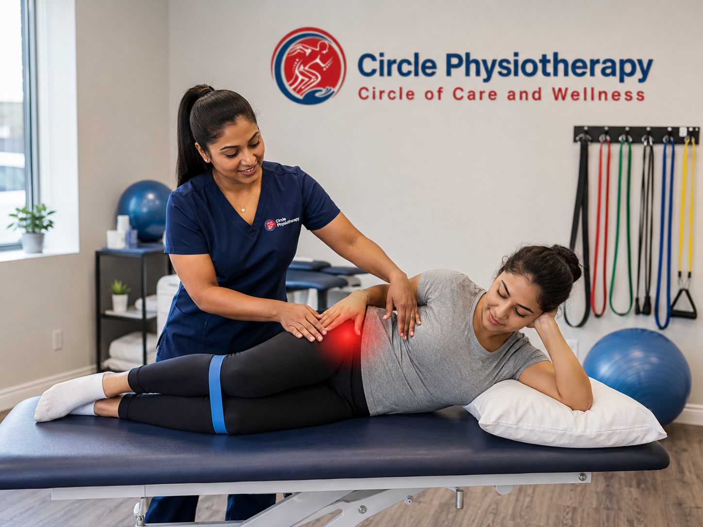 Slip and fall injury physiotherapy in Brampton — hip and lower body rehabilitation